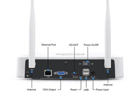 Foscam FN7108W-B4-1T beveiligingsset