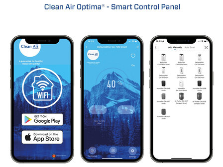 CleanAir CA-706 Smart (luchtontvochtiger en luchtreiniger)