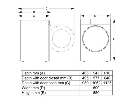 Hisense WF5V943BW/BLX