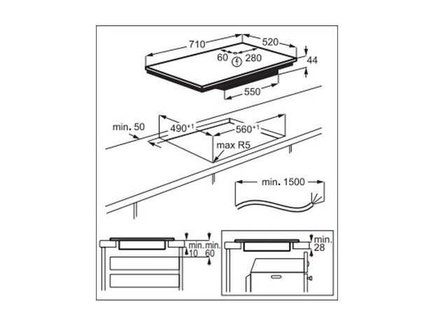 AEG TO74IB00CZ (Inbouw)