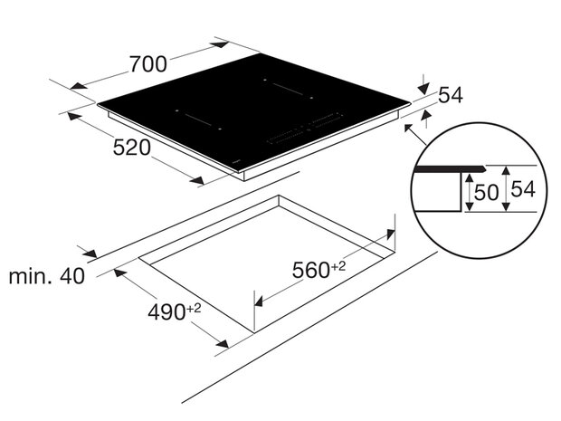 Pelgrim IK4072F (Inbouw)
