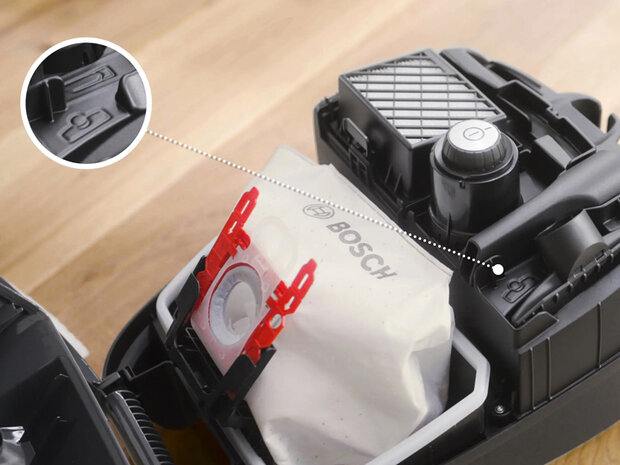 Bosch BGB41POW1 (Stofzuiger met zak)