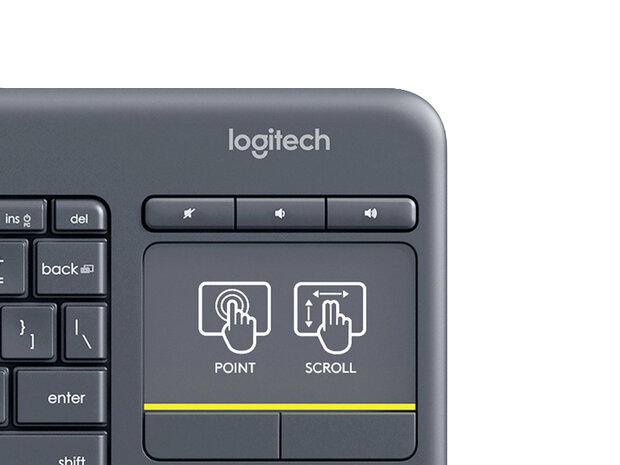 Logitech K400 Plus (Draadloos)
